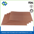 0.65mm thickness white/brown easy clean ptfe glass fabric used in electronic industry